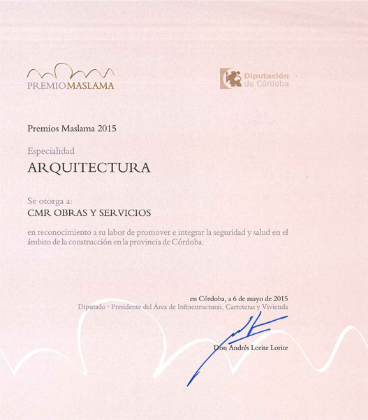 certificado premio